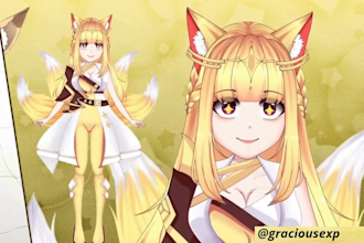 draw and rig vtuber model, 2d vtuber rigging, live2d vtuber model, PSD file