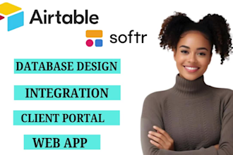 airtable, softr webapp, client portal, student portal, bug tracking, website crm