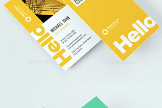 design luxury professional creative business card with qr code print ready