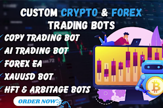 create a profitable crypto and forex trading bot and ea bot for automation