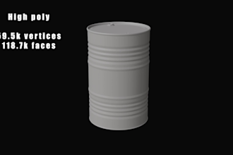 create optimized stylized or realistic 3d game model