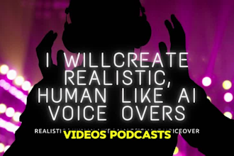 create realistic, human like ai voice overs