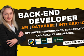 do back end development in django rest framework and flask