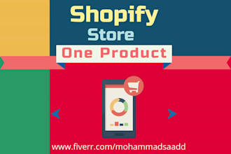 create one product shopify dropshipping store