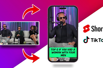 create tiktok, ig reels, yt shorts from your podcast videos