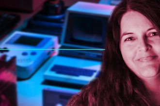 record a robotic female voice over