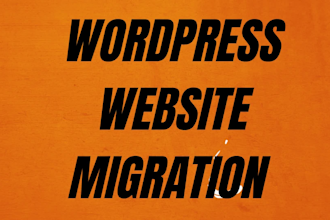 processed migrate wordpress website, backup and restore