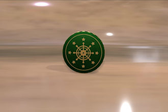 create a 3d nft coin animation with perfect loop, crypto art specialist