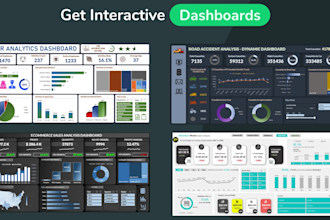 do excel data analytics, excel dashboard, excel charts etc