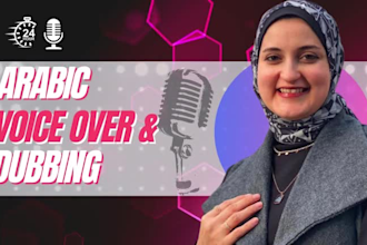 do arabic dubbing for videos in female and male voiceovers