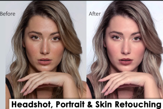 do headshot retouch, portrait, beauty, and photo touch up