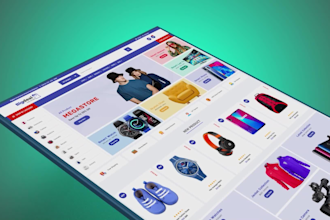 do custom dynamic website saas application, ecommerce site web shop