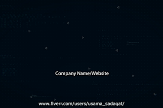 create stunning cyber technology logo opener