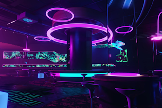 do a 3d animated loop for music videos, streaming or ads