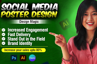 create social media posts,canva templates for your brand in 12 hours