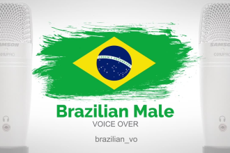 record a male brazilian portuguese voice over