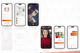 create modern trending mobile app UI UX design ios android