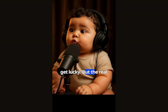create baby talking podcast, ai baby podcast viral videos ai short film ai reels