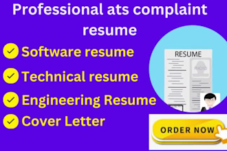 write your tech, software, engineering resume as a professional resume writer