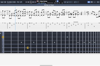 make guitar or bass tabs for any song