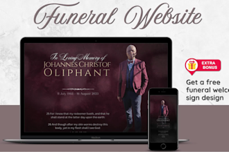 create a digital memorial website aka digital funeral and online tribute site