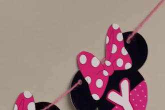 design themed birthday backdrop and invitation cards