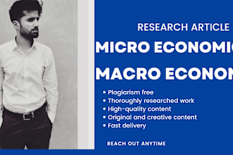 write brilliant research articles on business and economics