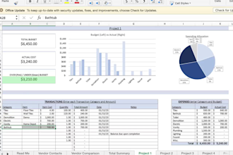 create excel budget spreadsheet planner, digital planner for etsy store