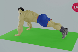 do rigging, modeling and make animation from blender