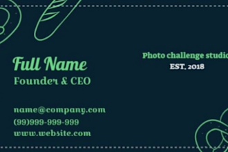 do modern simple business card design for you