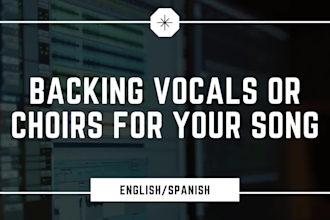 backing vocals or choirs for your song