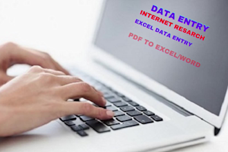 do accurate data entry, copy paste, and typing with 4 plus years of experience