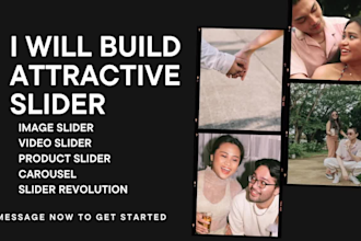 create an interactive carousel, blog sliders, slider revolutions, video sliders
