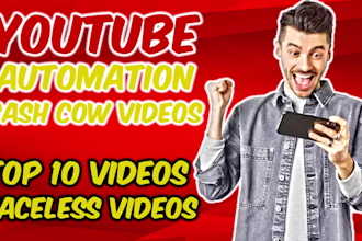 do youtube automation, top 5, top 10, cash cow faceless videos