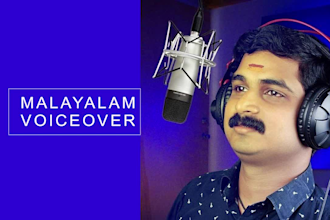 do malayalam voice over in 24 hours with revisions