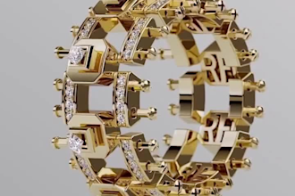 3d cad jewelry ring model jewelry design bead design earring pendant rendering