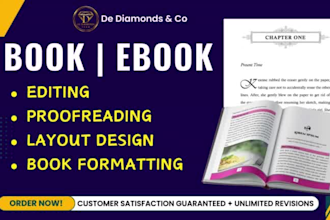 proofread, edit, format your book, manuscript layout formatting, kindle create