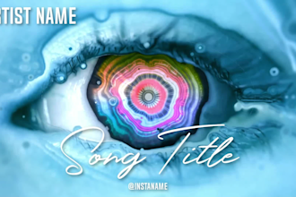create 4k luxury music visualizer video for your song