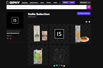 create a giphy account and make 8 gifs