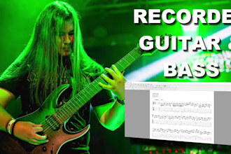 provide affordable professional guitar and bass tracks for your song