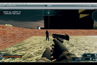 develop unity3d fps shooting games for android and PC