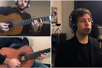 record electric, acoustic or nylon guitar for your song
