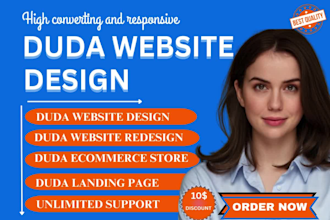 design a high speed, SEO optimized duda website for businesses and agencies