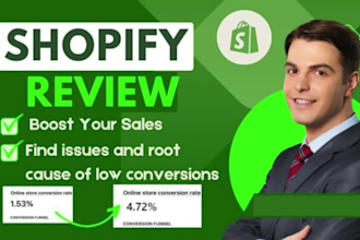do shopify store audit shopify cro convertion rate with store review and audit