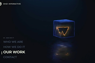 design 3d animated website webflow wordpress parallax crypto website 3d wix