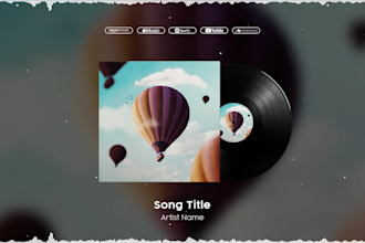make a music visualizer for youtube