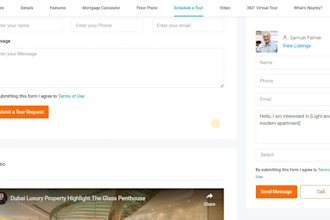 build a real estate property management website