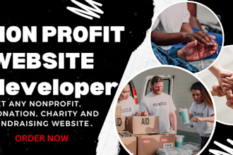 create website for charity nonprofit ngo