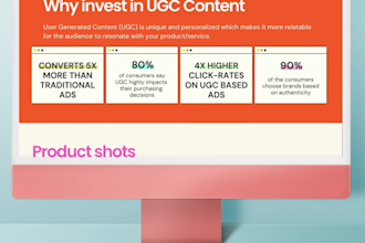 create professional aesthetic ugc portfolio using canva to stand out to brands