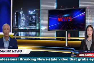 create breaking news videos with my expertise